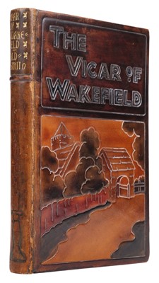 Lot 409 - Binding. The Vicar of Wakefield by Oliver Goldsmith, reprinted, 1922