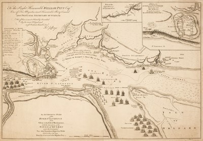 Lot 153 - Quebec. Jefferys (Thomas), An Authentic Plan of the River St. Laurence..., 1759