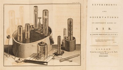 Lot 359 - Priestley (Joseph). Experiments and Observations on different kinds of Air, 3 vols, 1774-77