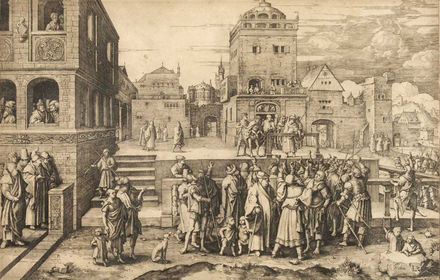 Lot 1 - Leyden (Lucas van). The Large Ecce Homo, 1510 [but later], etching on Arches laid paper