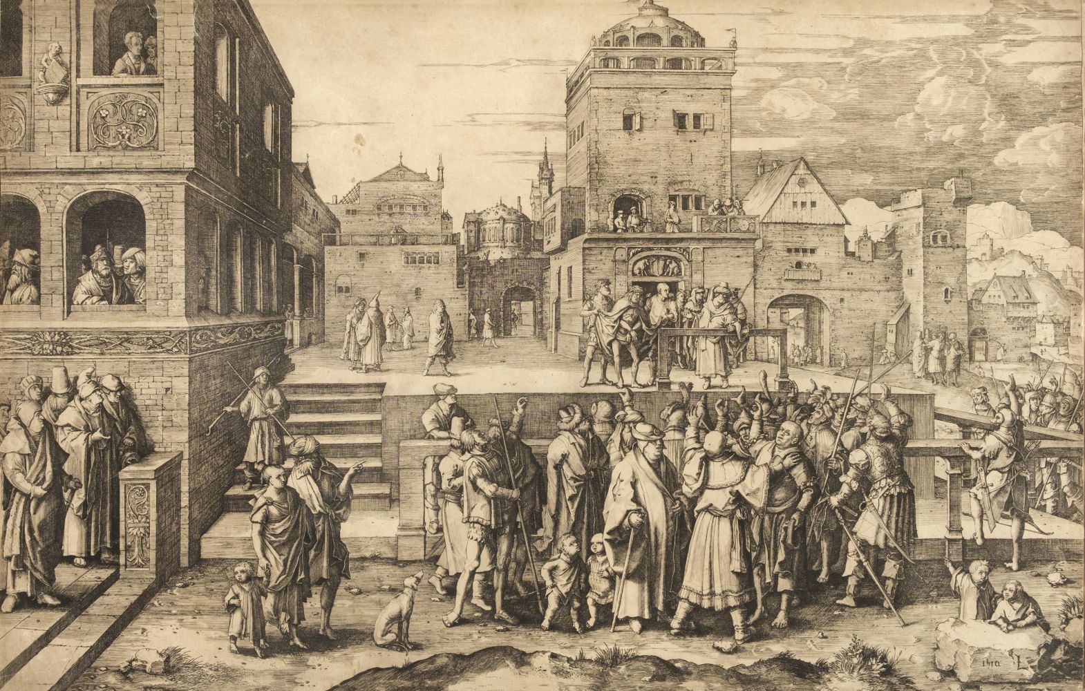 Lot 1 - Leyden (Lucas van). The Large Ecce Homo, 1510