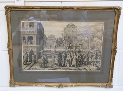 Lot 1 - Leyden (Lucas van). The Large Ecce Homo, 1510 [but later], etching on Arches laid paper