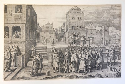 Lot 1 - Leyden (Lucas van). The Large Ecce Homo, 1510 [but later], etching on Arches laid paper