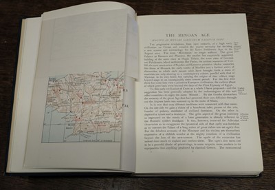 Lot 9 - Evans (Arthur). The Palace of Minos, 4 volumes in 6, plus Index volume, 1st edition, 1921-36