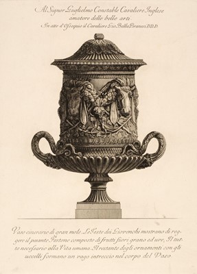 Lot 50 - Piranesi (Giovanni Battista, 1720-1778). Vaso cinerario di gran mole..., 1778, etching