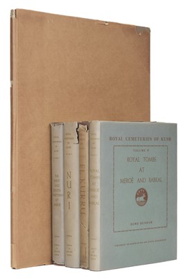 Lot 390 - Dunham (Dowes). The Royal Cemeteries of Kush, 5 volumes, 1st edition, 1950-63