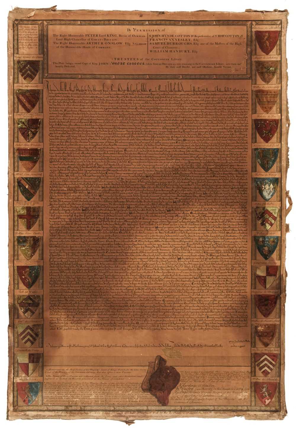 Lot 213 - Magna Carta. Pine (J, publisher), circa 1735