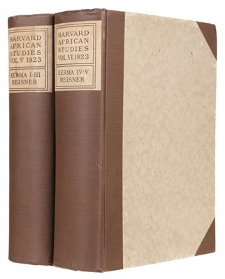 Lot 26 - Reisner (George A). Excavations at Kerma, parts I-V, 2 volumes, 1st edition, 1923