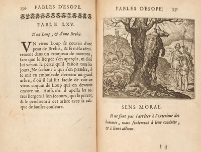 Lot 352 - Aesop. Fables d'Esope, avec les figures de Sadeler, Paris, 1689