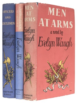 Lot 444 - Waugh (Evelyn) Sword of Honour trilogy, 3 volumes, 1st edition, 1952-61
