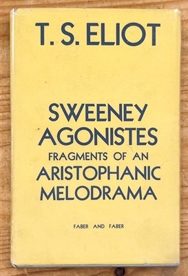 Lot 419 - Eliot (T.S.) Sweeney Agonistes, 1st edition, 1932