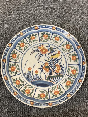 Lot 421 - Delft. An 18th century Bristol delft plate circa 1760