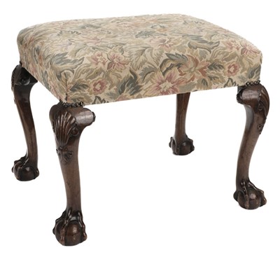 Lot 589 - Footstool. A George I style footstool