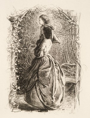 Lot 118 - Millais (John Everett, 1829-1896). Happy Springtime, 1860, etching