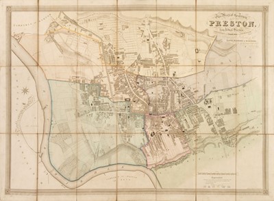 Lot 114 - Lancashire. Myers (J. J.), This Map of the Town of Preston from Actual Survey..., 1836