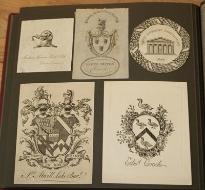 Lot 299 - Bookplates. An album of 170 bookplates collected by Paul Raymond Latcham FSA