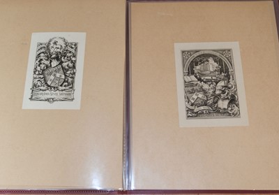 Lot 298 - Bookplates. A collection of 46 bookplates engraved by John Augustus Charles Harrison (1872-1955)