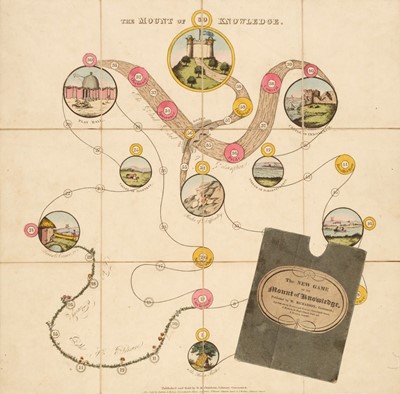 Lot 125 - Map Game. Richardson (W.), The Mount of Knowledge, sold by Darton & Harvey, circa 1820