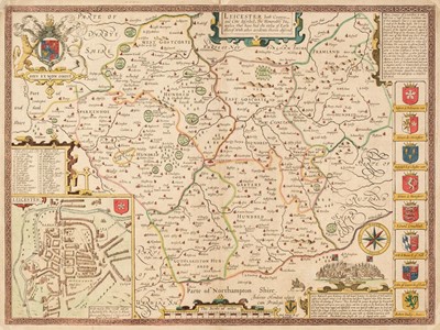 Lot 118 - Leicestershire. Speed (John), Leicester both County and Cities described..., 1676