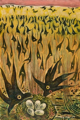 Lot 346 - Cox (Morris, 1903-1998). Nest on the Marshes, 1950