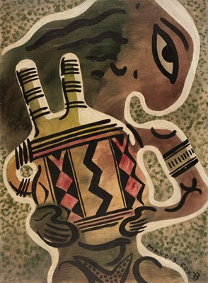 Lot 339 - Cox (Morris, 1903-1998). Girl with a Greek Vase, 1933