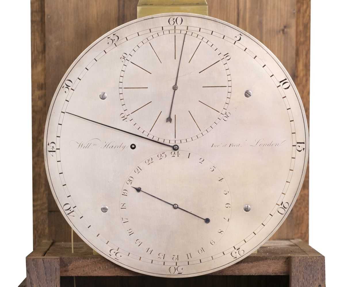 Lot 574 - Regulator Clock. A very rare George III period regulator by William Hardy, London circa 1806