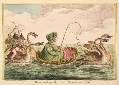 Lot 283 - Gillray (James). Venus a la Coquelle - or - the Swan-Sea Venus, H. Humphrey, 1809