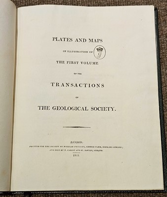 Lot 76 - Geological Society. Transactions,  series 1 & 2 in 14 vols, 1811-56