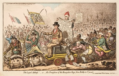 Lot 276 - Gillray (James). The Loyal Address! H. Humphrey, October 4th 1808