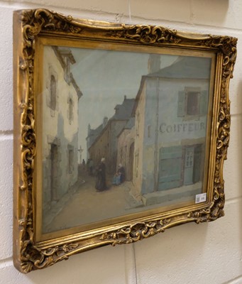 Lot 338 - Williams (Terrick, 1860-1936). A Little Street, Concarneau, oil on board, signed