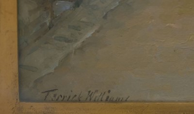Lot 338 - Williams (Terrick, 1860-1936). A Little Street, Concarneau, oil on board, signed