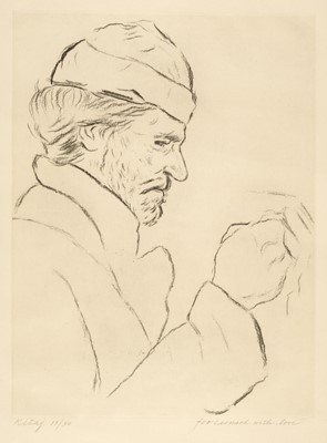 Lot 280 - Kitaj (Ronald Brooks, 1932-2007). Self Portrait, 1983, etching, signed