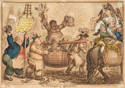 Lot 280 - Gillray (James). The Triumph of Quassia, H. Humphrey, June 10th 1806