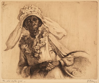 Lot 105 - Kay (Dorothy, 1886-1964). Old Oyster Woman, 1922 [and] The Old Oyster Girl