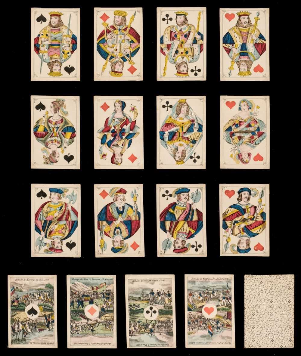 Lot 303 - Belgian playing cards. Napoleon's Victories, Turnhout: van Genechten, circa 1880, & 8 others