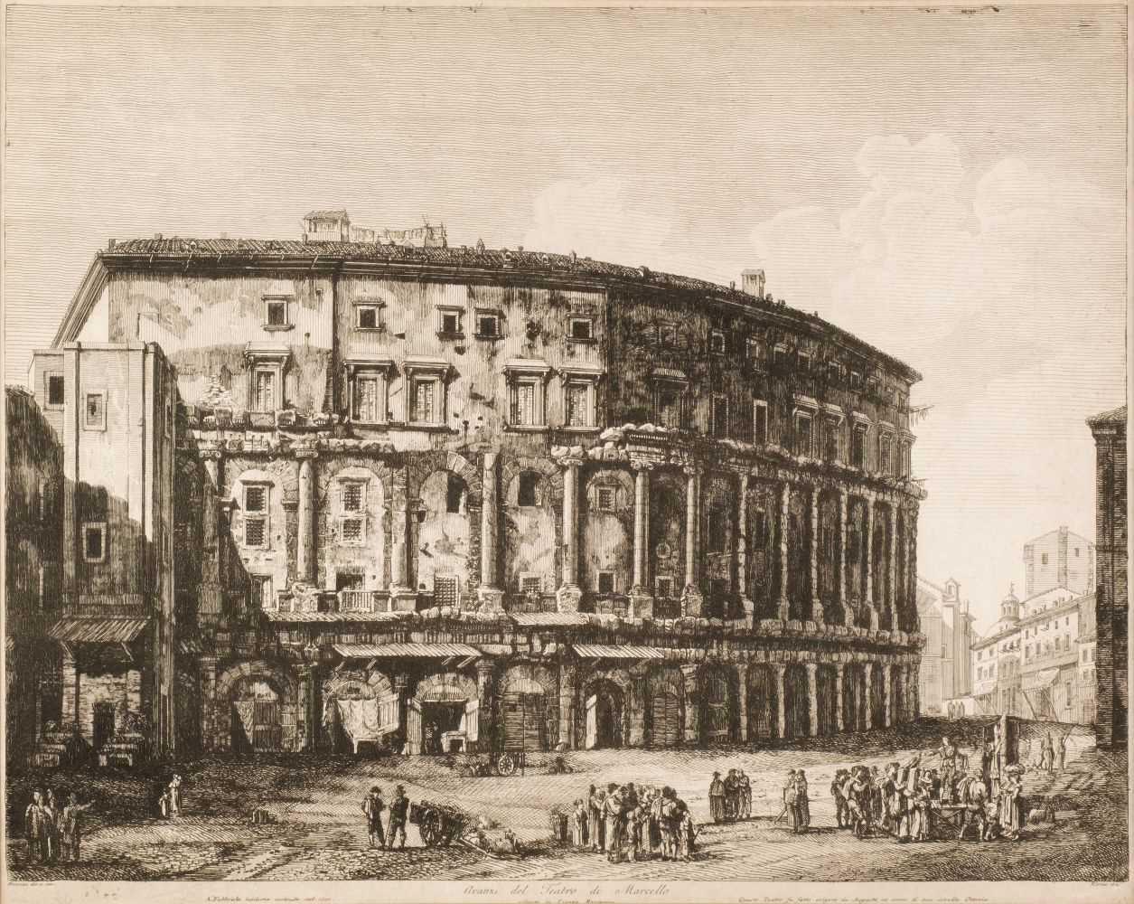 Lot 209 - Rossini (Luigi, 1790-1857). Avanzi del Teatro di Marcello..., 5 plates from Le Antichita Romane, 1820-22