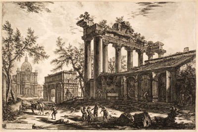 Lot 40 - Piranesi (Giovanni Battista, 1720-1778). Veduta del... Tempio della Concordia, 1774