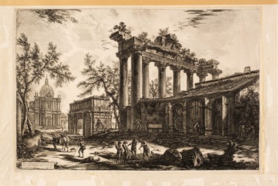Lot 40 - Piranesi (Giovanni Battista, 1720-1778). Veduta del... Tempio della Concordia, 1774