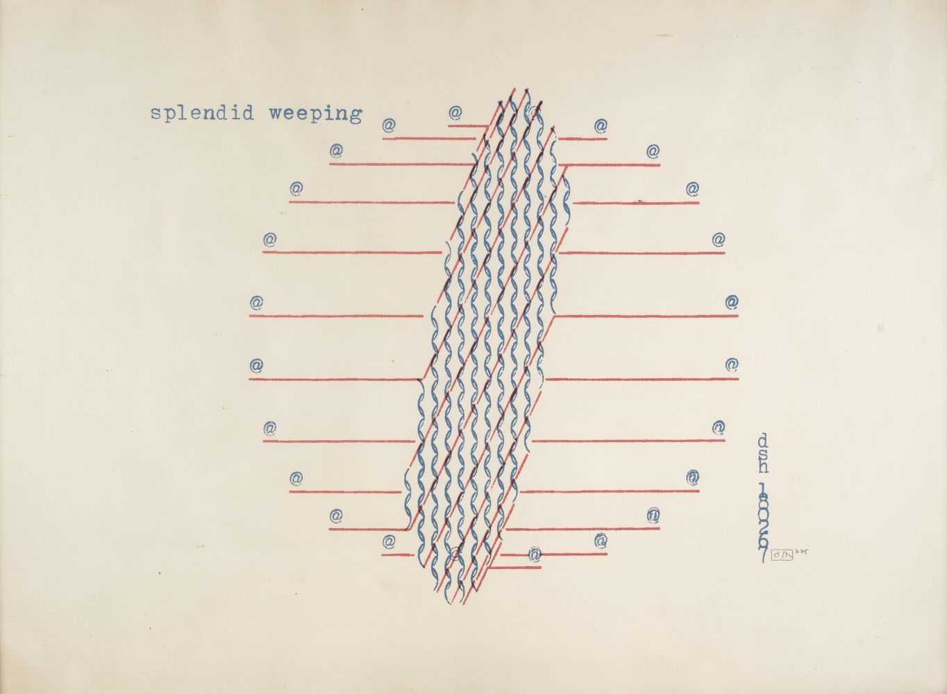 Lot 84 - Dom Houedard (1924-1992). Splendid Weeping, circa 1960, screenprint