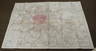 Lot 120 - London & its Environs. A Collection of 30 maps, 18th - early 20th century