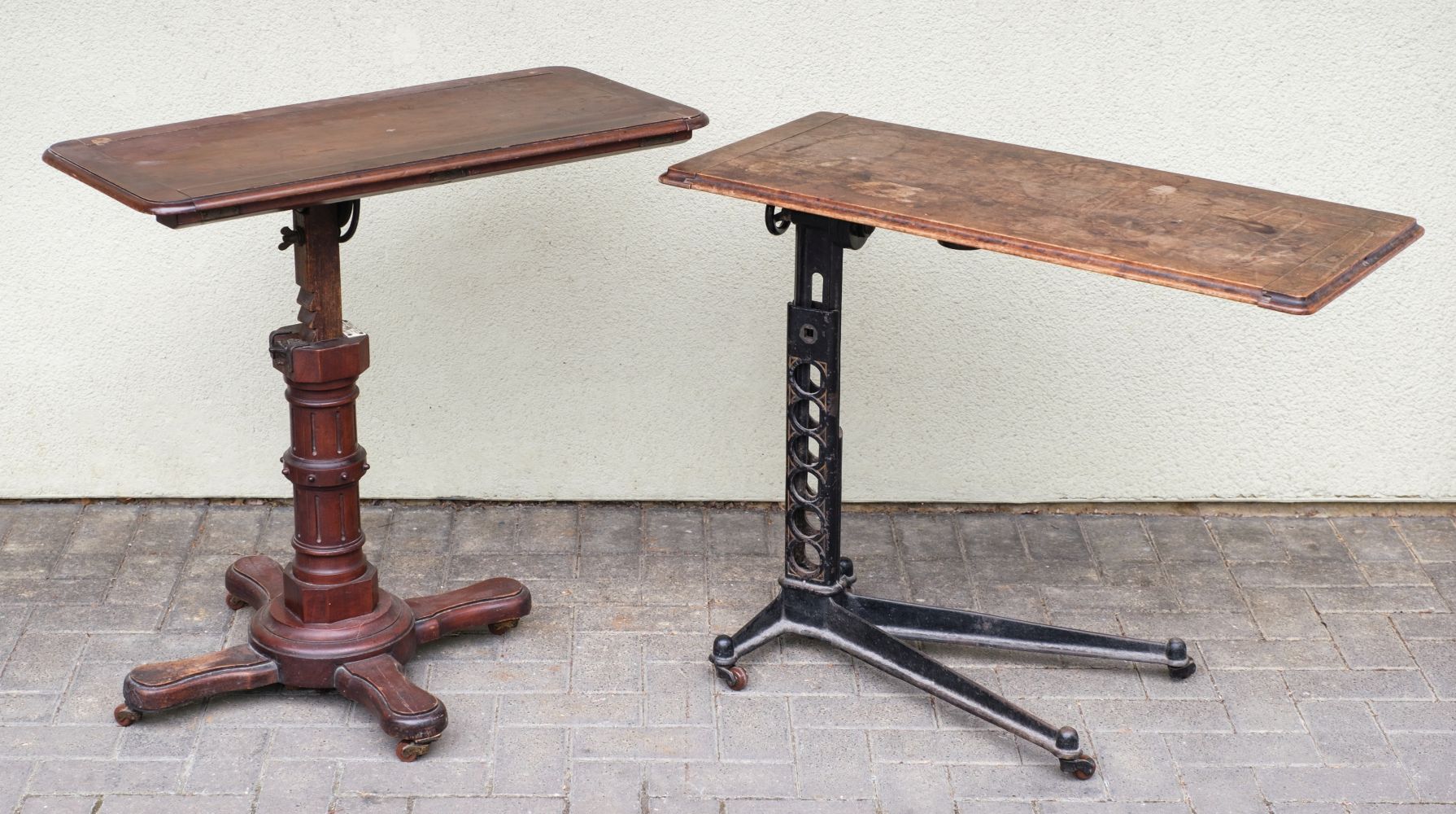 Lot 599 - Reading Table. Two Victorian mahogany