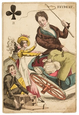 Lot 326 - French transformation playing cards. Jeu de Cartes á Rire de Thalie, Paris: Grandebes, circa 1819