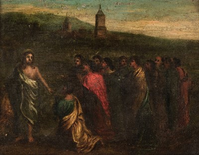 Lot 75 - Flemish School. Resurrected Christ appearing to his Disciples, 18th c., and two others