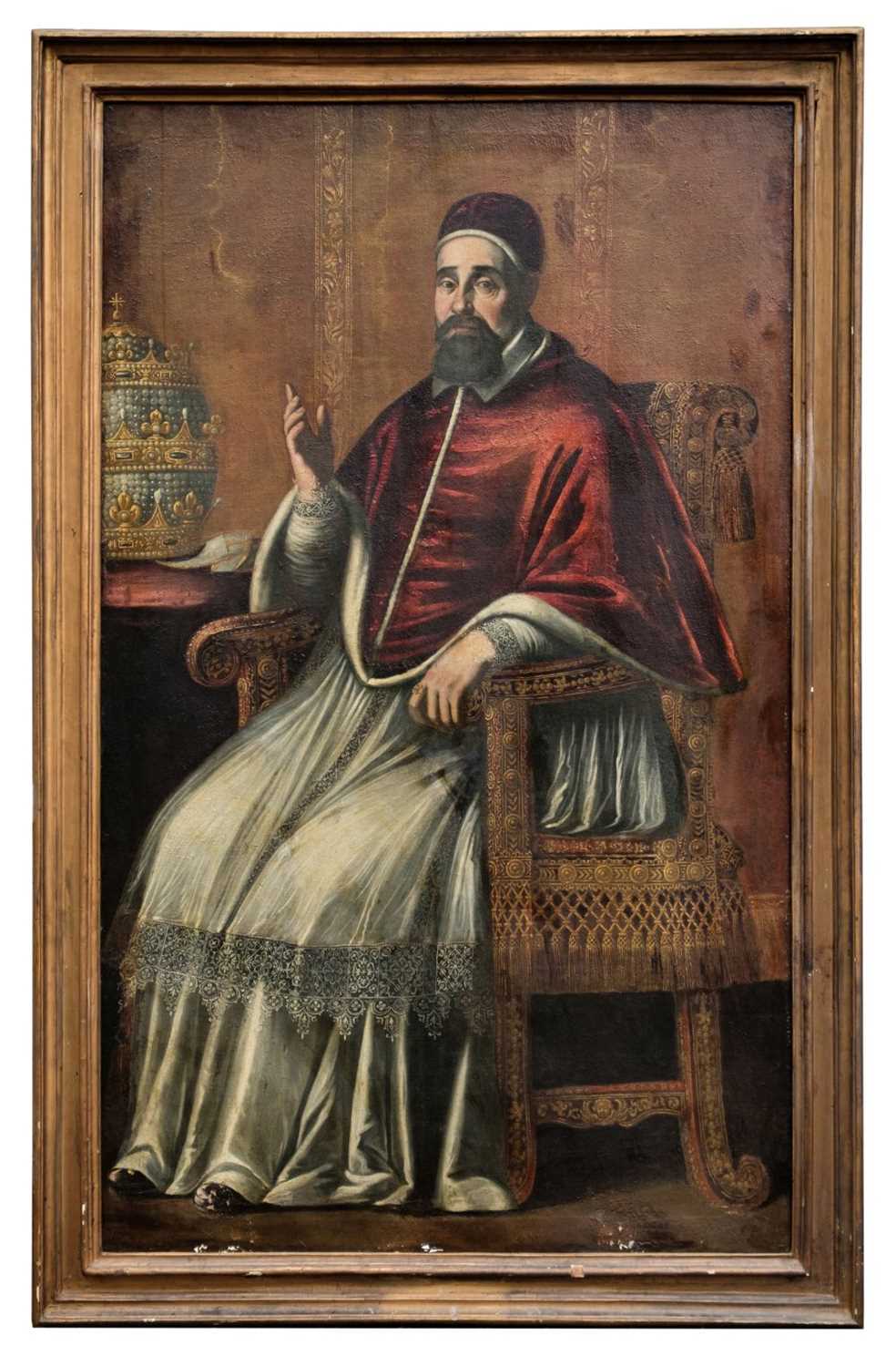 Lot 69 - After Pietro da Cortona Portrait of Pope Urban VIII, oil on canvas, 18th century