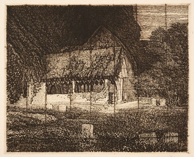 Lot 226 - Griggs (F.L.M., 1876–1938). Stoke Poges, 1918, etching