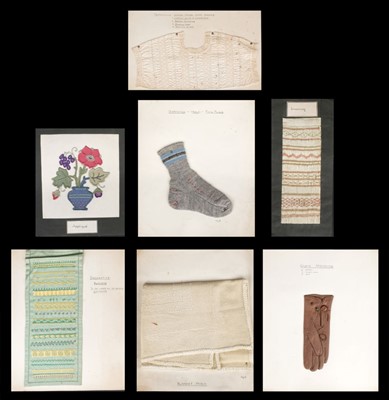 Lot 642 - Education. Needlework samples, circa 1930s/40s