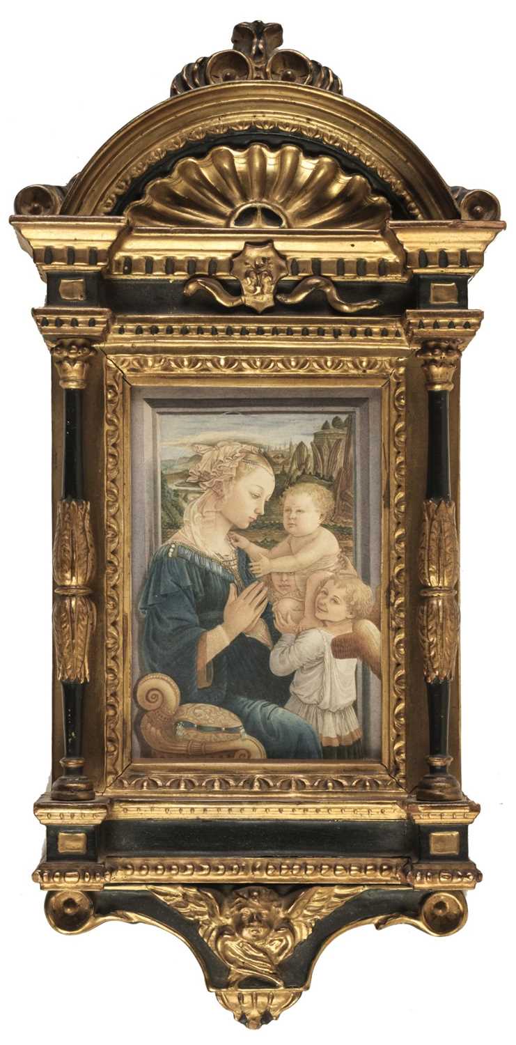 Lot 187 - After Filippo Lippi (1406-1469). Madonna and Child with Two Angels, circa 1860-1880