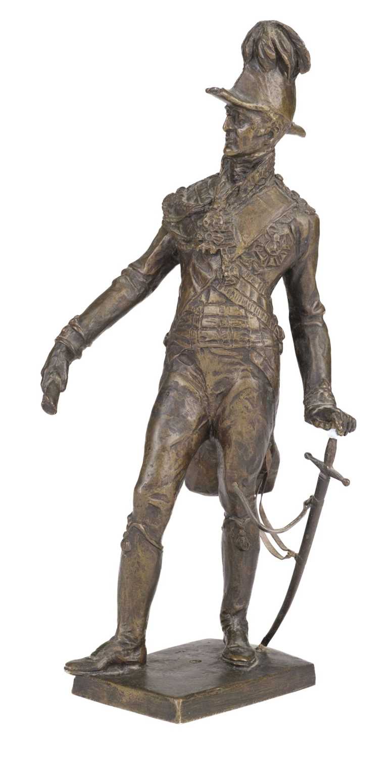 Lot 532 - Duke of Wellington. A bronze figure of the Duke of Wellington
