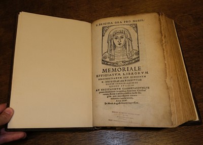 Lot 334 - Bridget (Saint, of Sweden). Memoriale effigiatum librorum prophetiarum, 1556-57