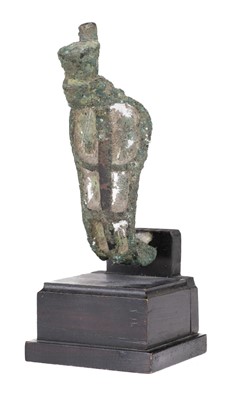 Lot 462 - Ancient Egypt. A bronze finial of the Egyptian snake god Apophis